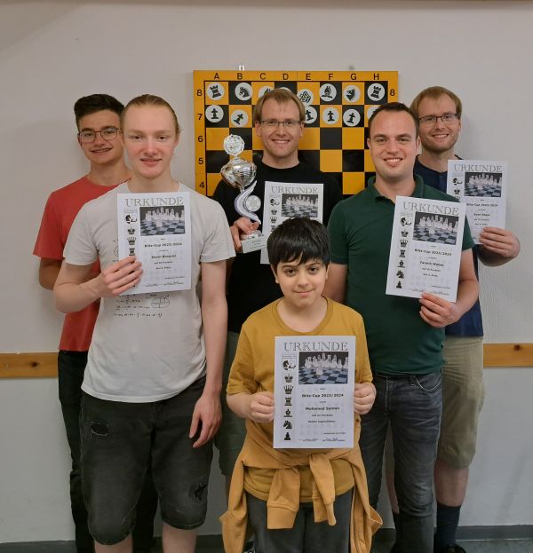 Foto Siegerehrung Blitz-Cup 2023/2024