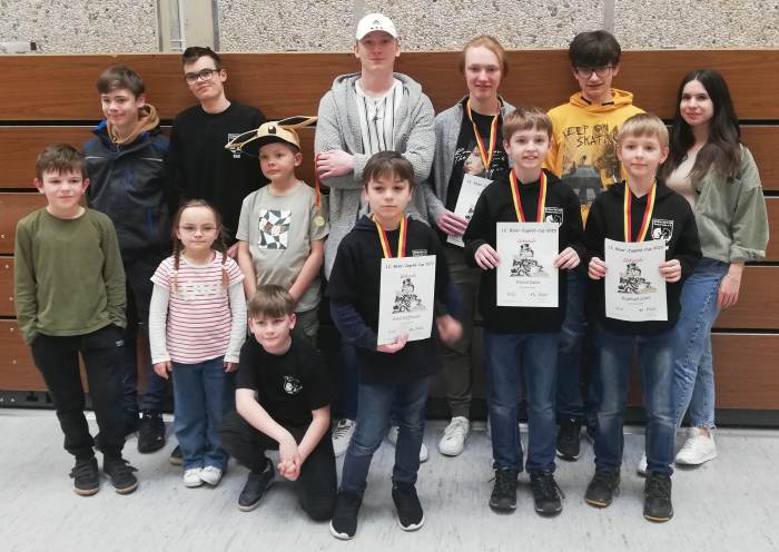 Foto Neckarsulmer Teilnehmer beim Biber-Jugend-Cup 2023